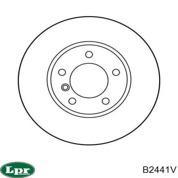 Тормоз дисковый передний LPR B2441V цена, от 35.20 USD