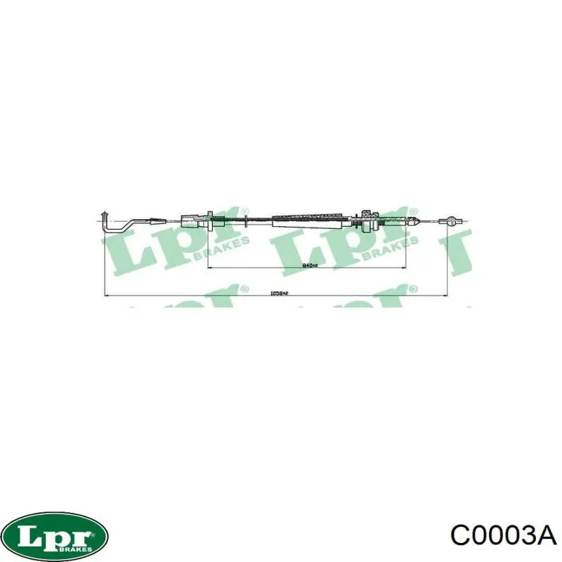 Купить C0003A LPR Трос газа