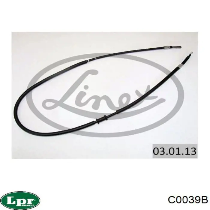 Задний трос ручника LPR C0039B цена, от 11.55 USD