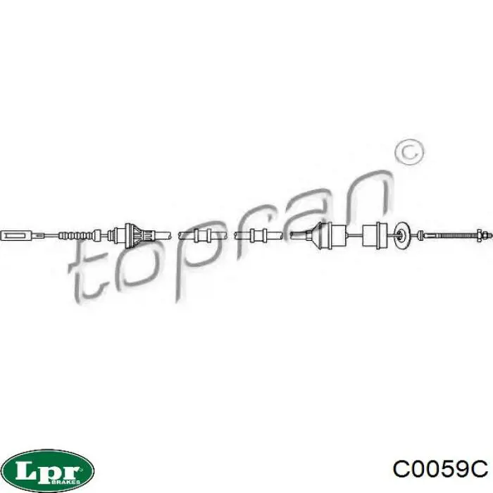 Трос сцепления LPR C0059C цена, от 15.08 USD