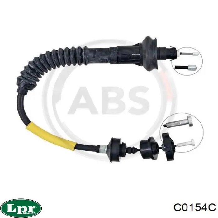 Трос сцепления C0154C LPR