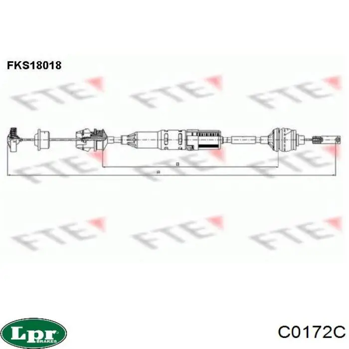 C0172C LPR Трос сцепления