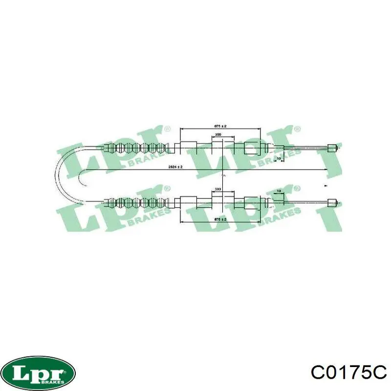 Купить C0175C LPR Трос сцепления