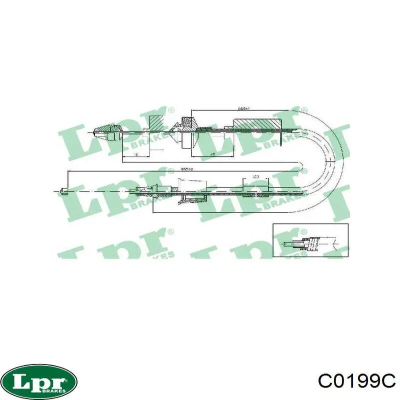 Трос сцепления LPR C0199C цена, от 14.57 USD