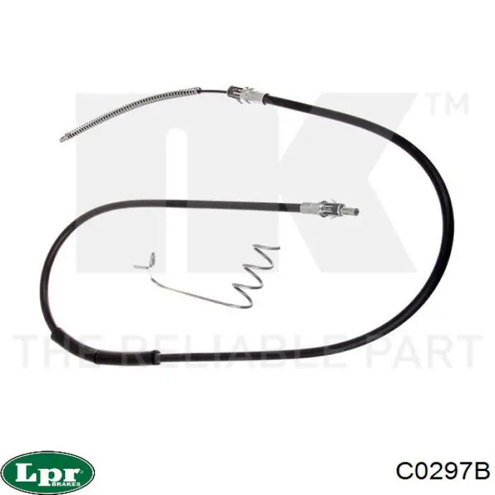 Трос ручного тормоза задний LPR C0297B цена, от 14.33 USD