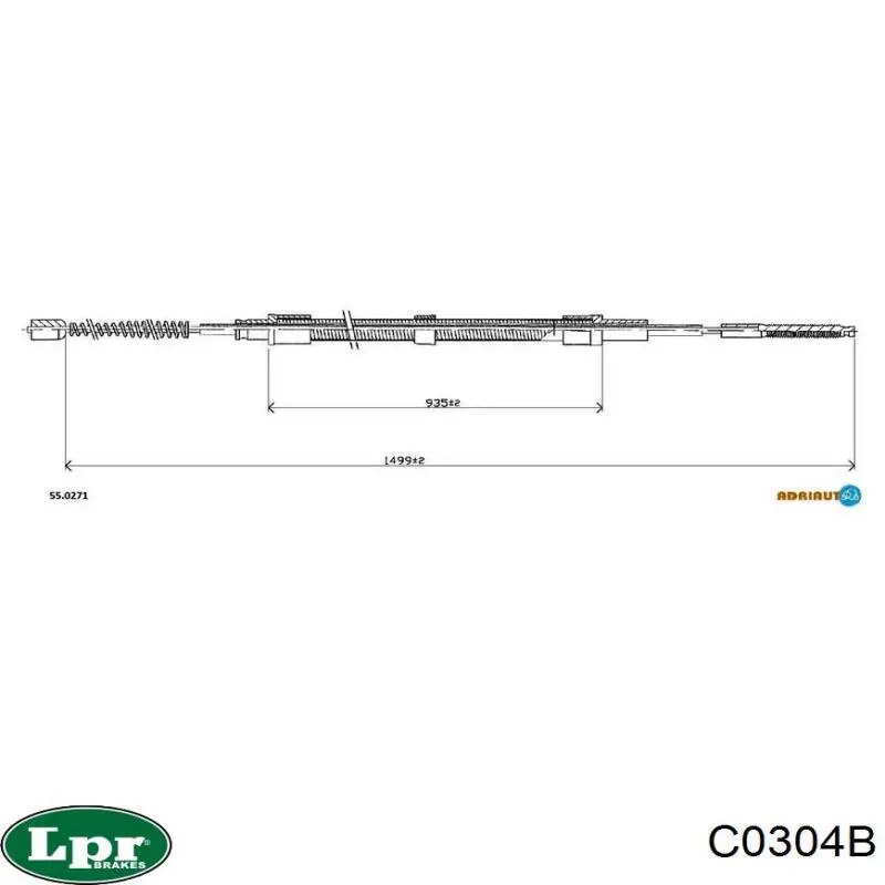 Купить C0304B LPR Тормоз стояночный