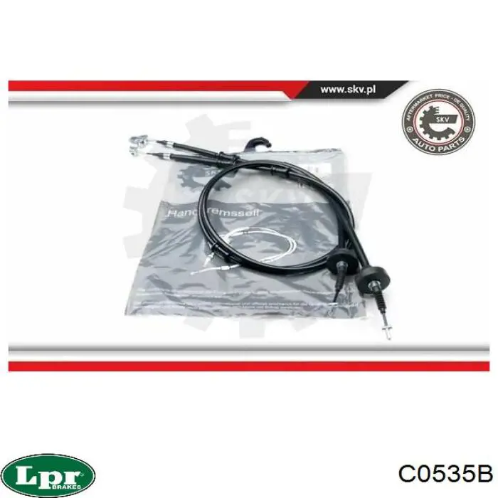 Задний трос ручника LPR C0535B цена, от 22.98 USD