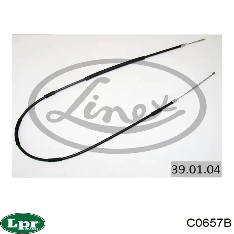 Задний трос ручника LPR C0657B цена, от 6.39 USD