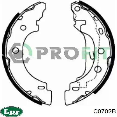 Трос ручного тормоза задний LPR C0702B цена, от 10.97 USD