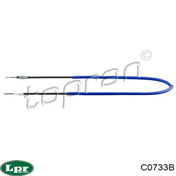 Трос ручного тормоза задний LPR C0733B цена, от 10.24 USD