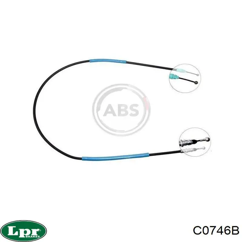 Передний трос ручника C0746B LPR