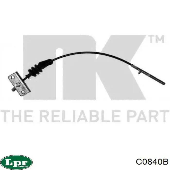 46410282 Fiat/Alfa/Lancia Трос стояночного тормоза передний