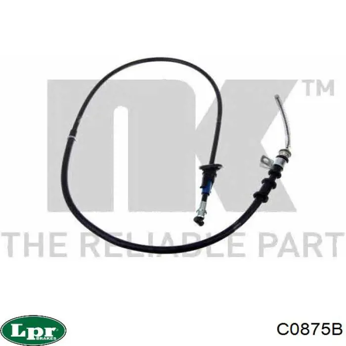 Трос стояночного тормоза задний правый LPR C0875B цена, от 12.97 USD