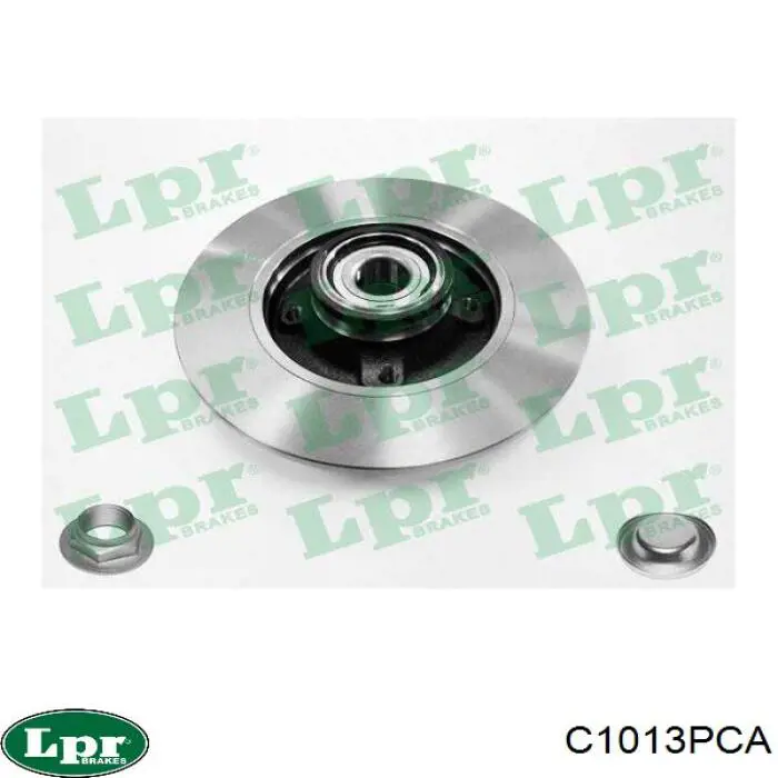 C1013PCA LPR диск тормозной задний