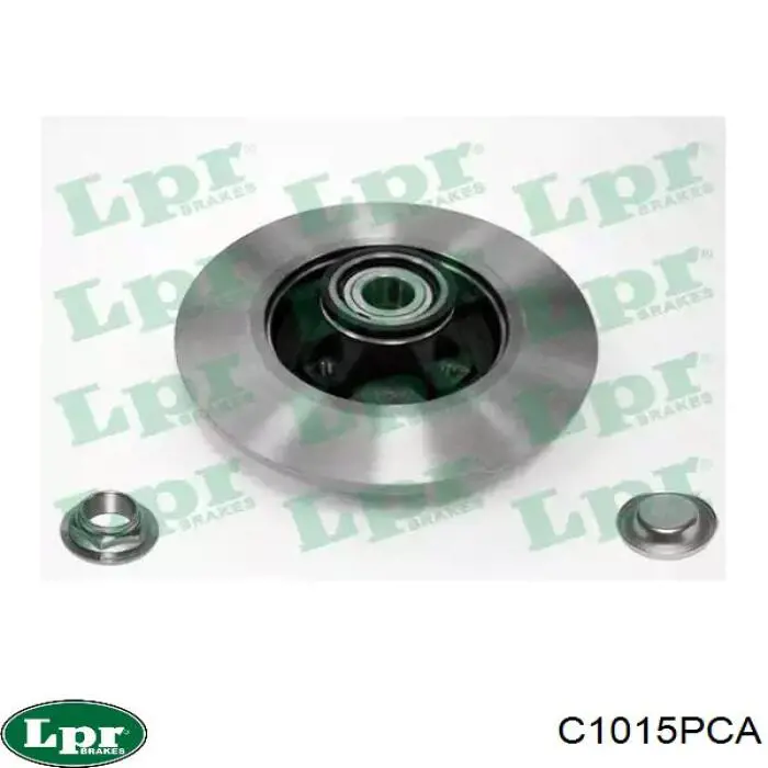 C1015PCA LPR диск тормозной задний