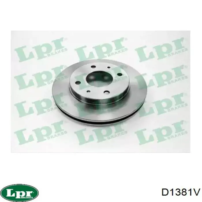 D1381V LPR диск тормозной передний