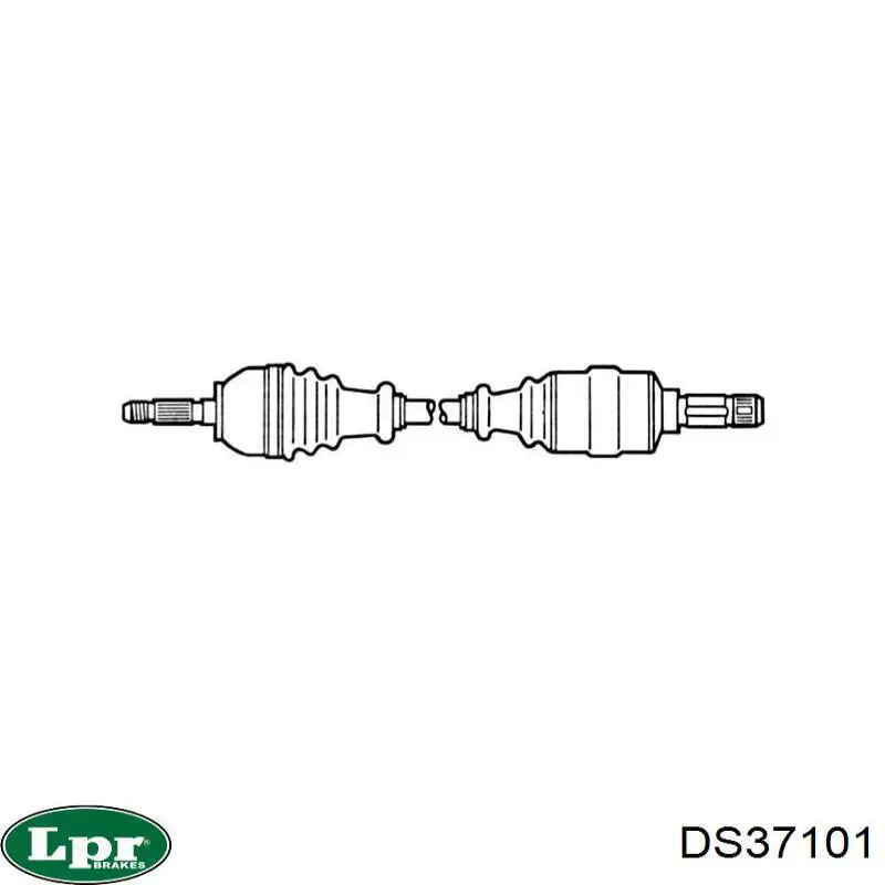 Левая полуось DS37101 LPR