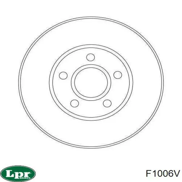 Передний тормозной диск LPR F1006V