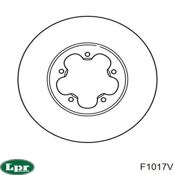 F1017V LPR Диск тормозной передний