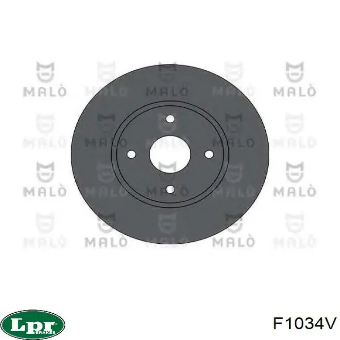 F1034V LPR Диск тормозной передний