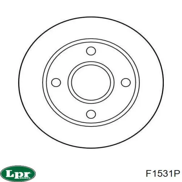 Передние тормозные диски F1531P LPR