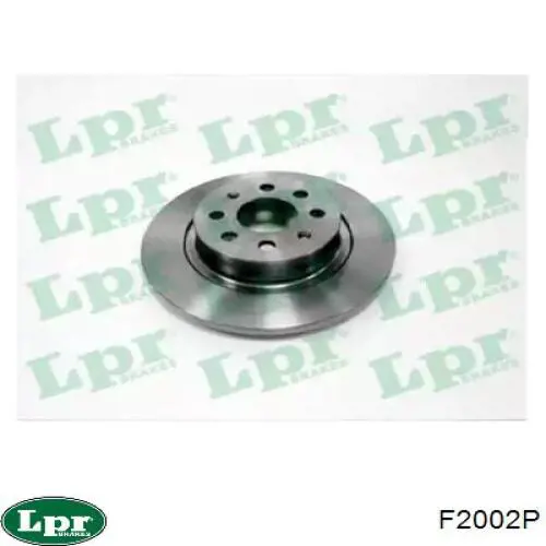 F2002P LPR диск тормозной задний