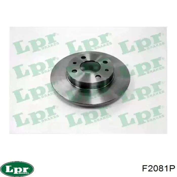 F2081P LPR диск тормозной задний