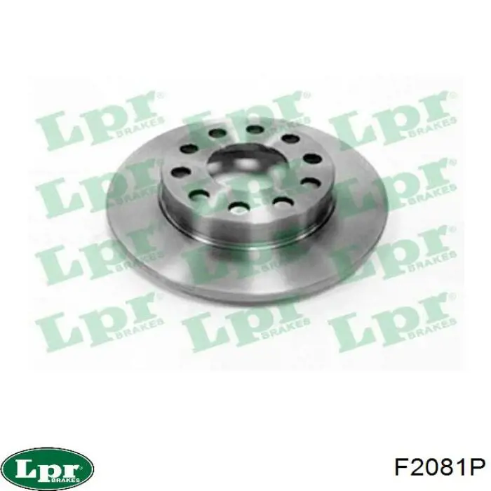 Купить F2081P LPR Диск тормозной задний