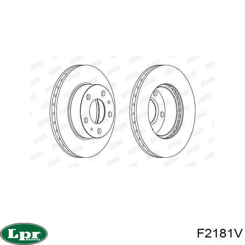 Передние тормозные диски F2181V LPR