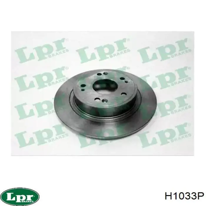 H1033P LPR диск тормозной задний