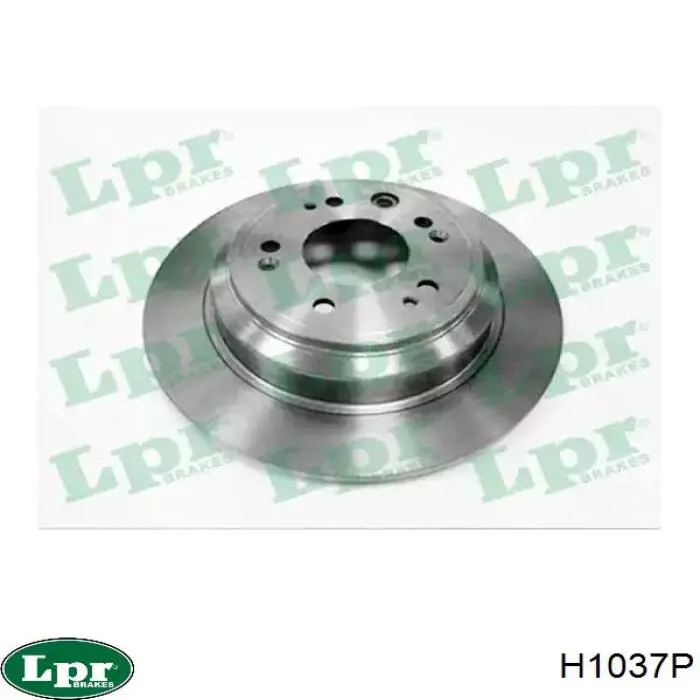 H1037P LPR диск тормозной задний