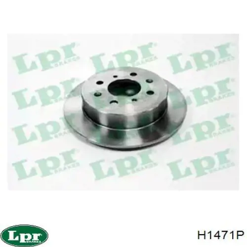 H1471P LPR диск тормозной задний