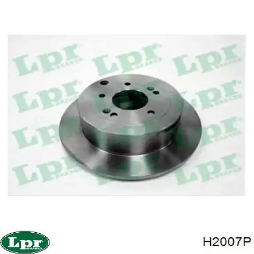 H2007P LPR диск тормозной задний