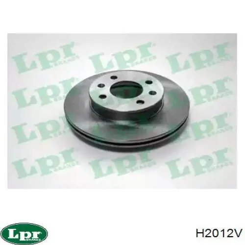 H2012V LPR диск тормозной передний