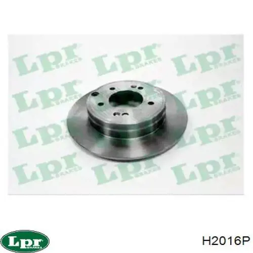 H2016P LPR диск тормозной задний