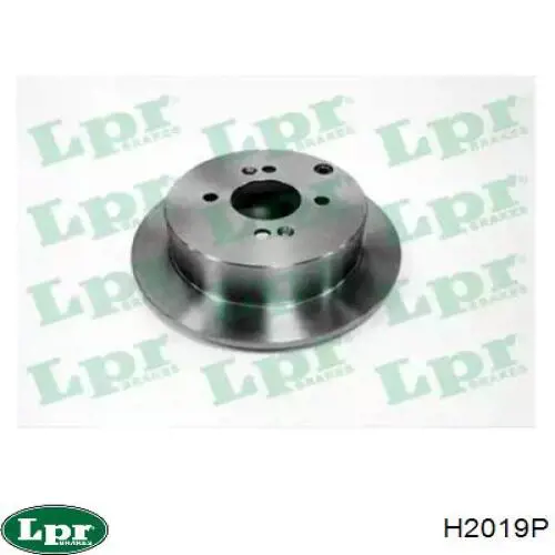 H2019P LPR диск тормозной задний