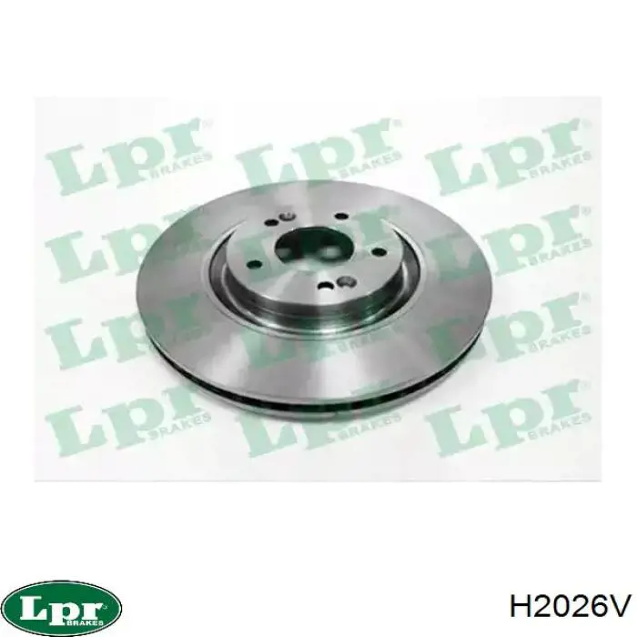 H2026V LPR диск тормозной передний