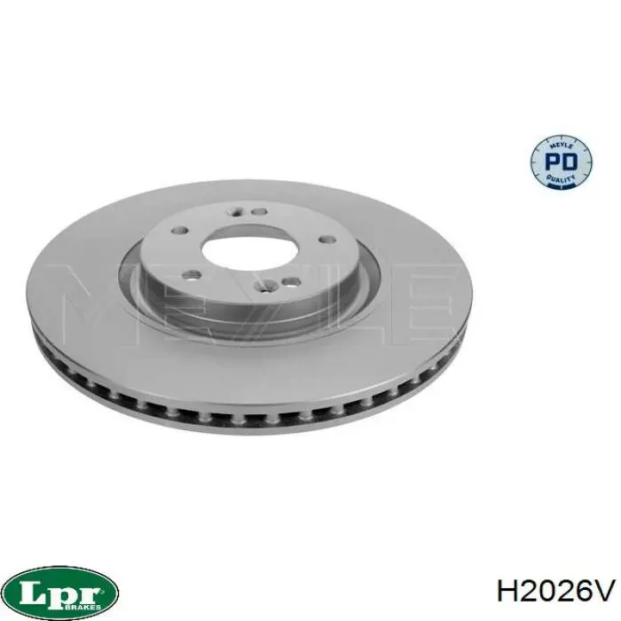 Тормоз дисковый передний LPR H2026V цена, от 68.34 USD