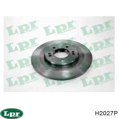 H2027P LPR диск тормозной задний
