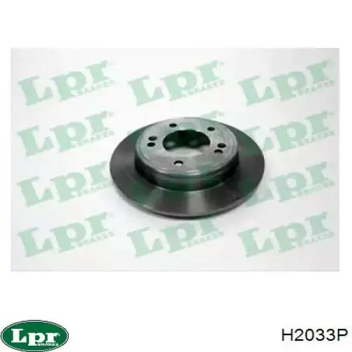 H2033P LPR диск тормозной задний