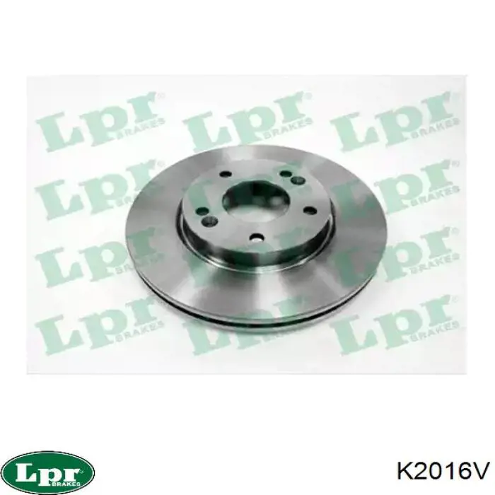 K2016V LPR диск тормозной передний