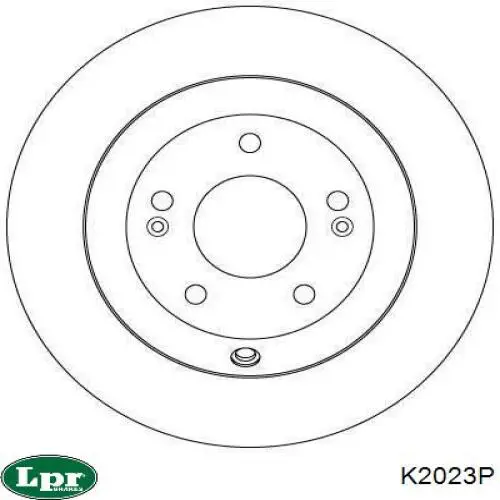Купить K2023P LPR Диск тормозной задний