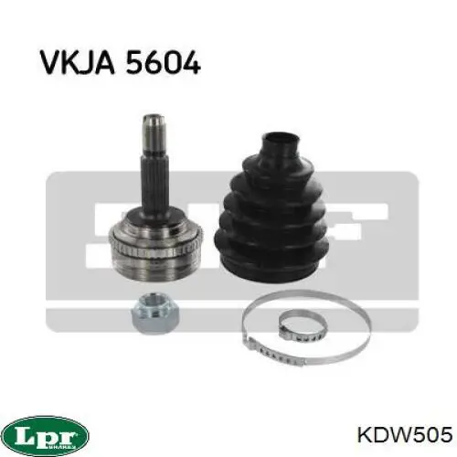 ШРУС наружный передний KDW505 LPR