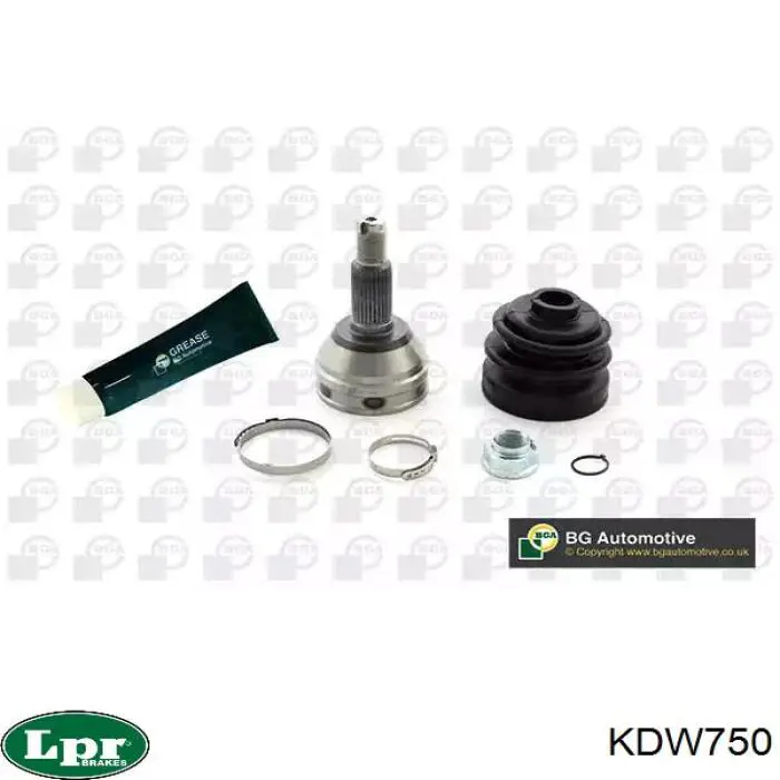ШРУС наружный передний KDW750 LPR