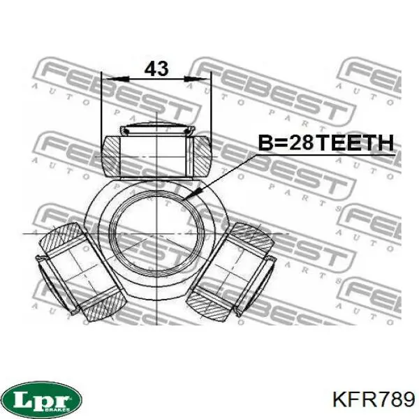 Junta homocinética externa dianteira KFR789 LPR