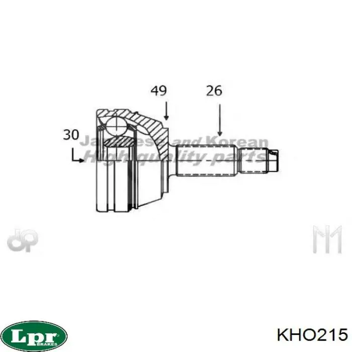 Граната колесная LPR KHO215 цена, от 43.63 USD