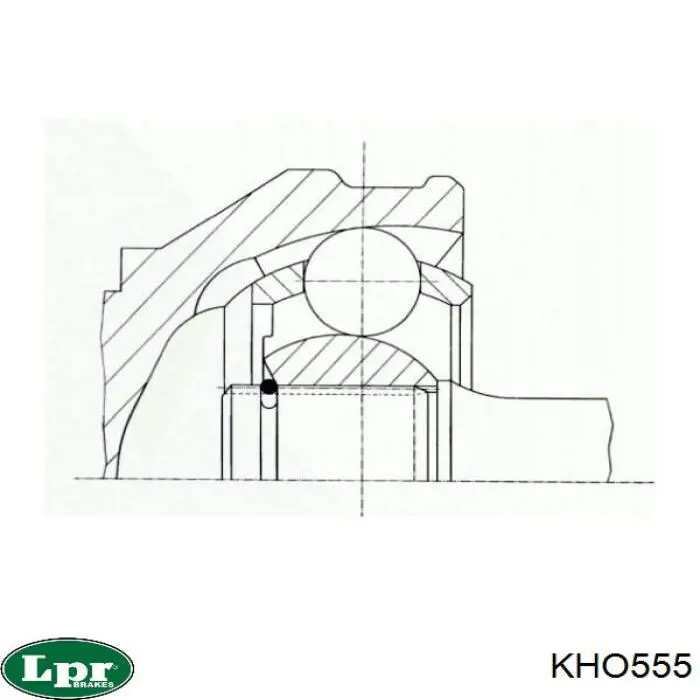 ШРУС наружный передний KHO555 LPR