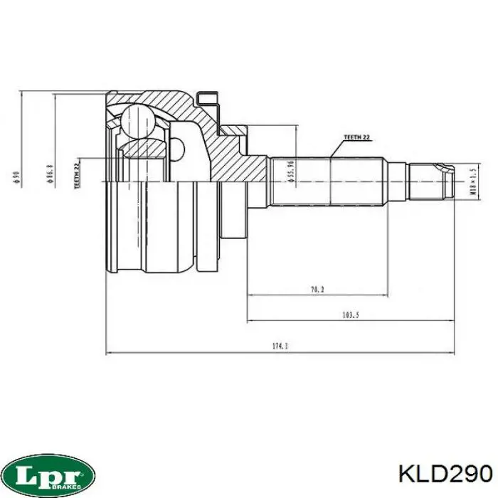 KLD290 LPR Наружная граната