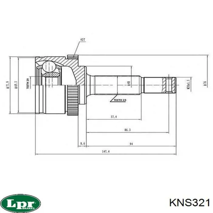 Граната колесная LPR KNS321 цена, от 20.76 USD