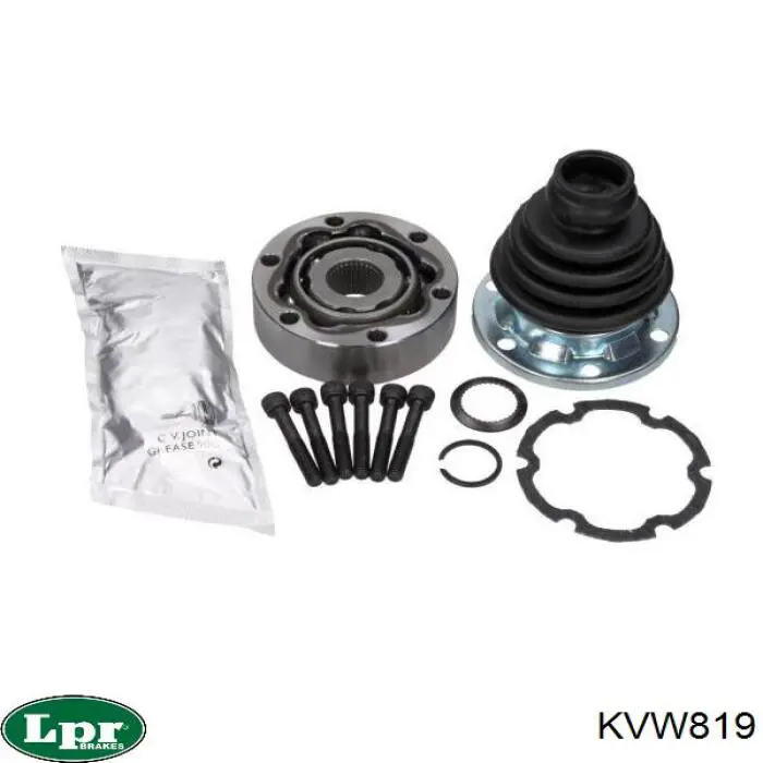 Шарнир угловых скоростей внутренний передний LPR KVW819 цена, от 22.65 USD
